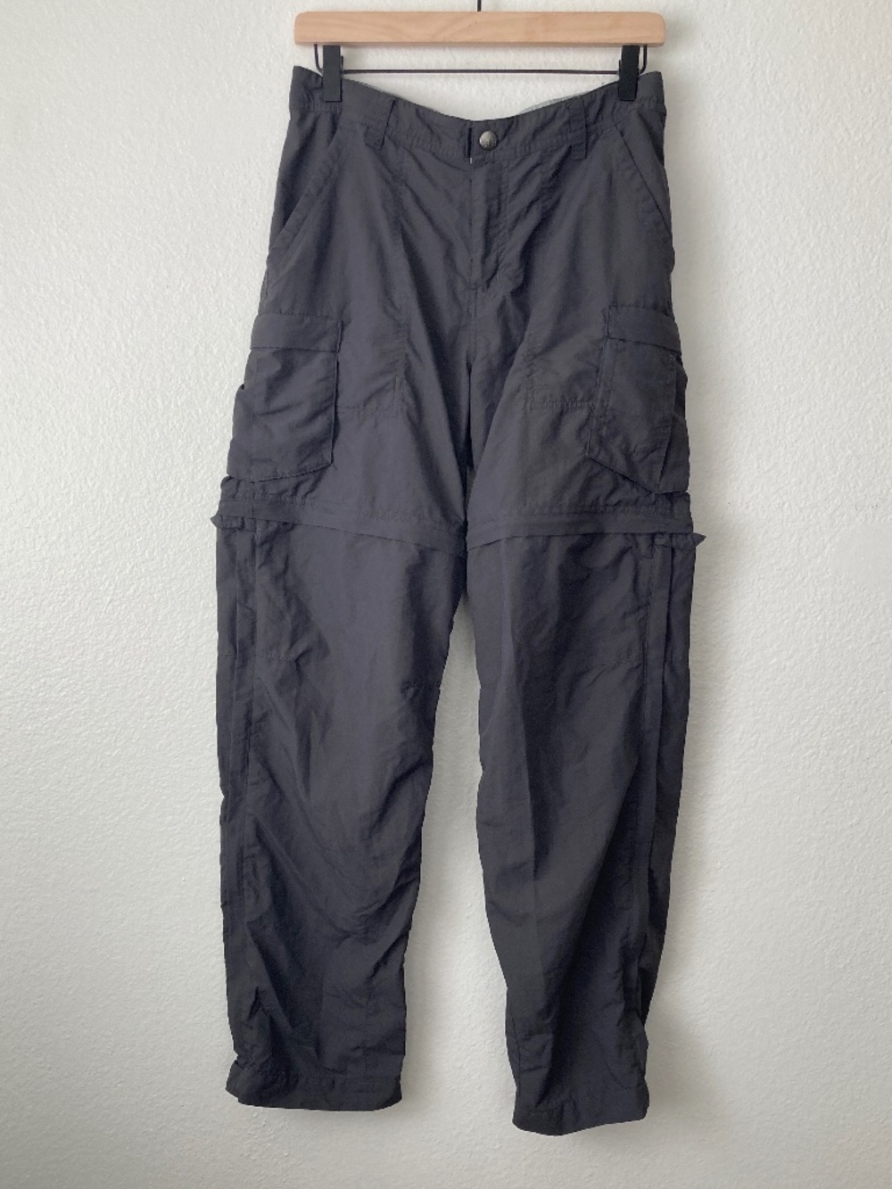REI Convertible Pants Womens 8 Gray Nylon Mesh Cargo Hiking Pockets Lightweight